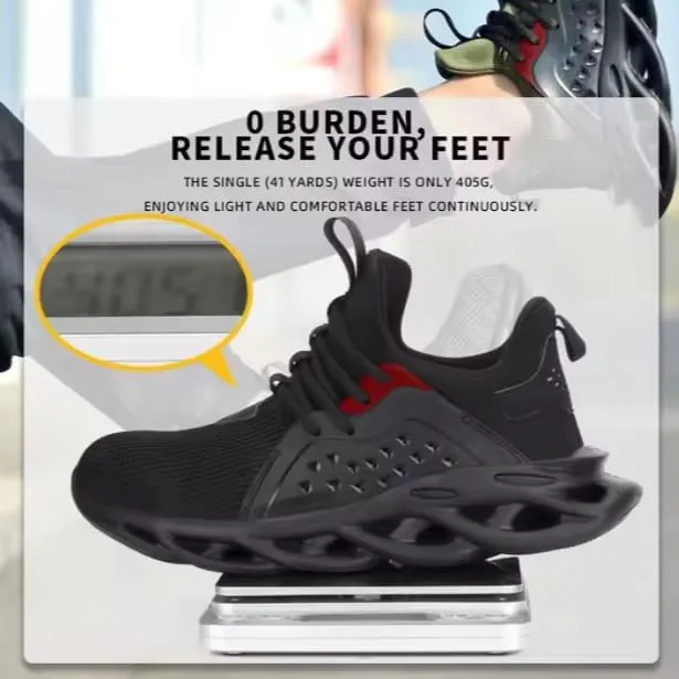 Adult Unisex Comfy Lightweight Indestructible Work Shoes Non Slip Safety Sneakers Warehouse Industry Construction Shoes