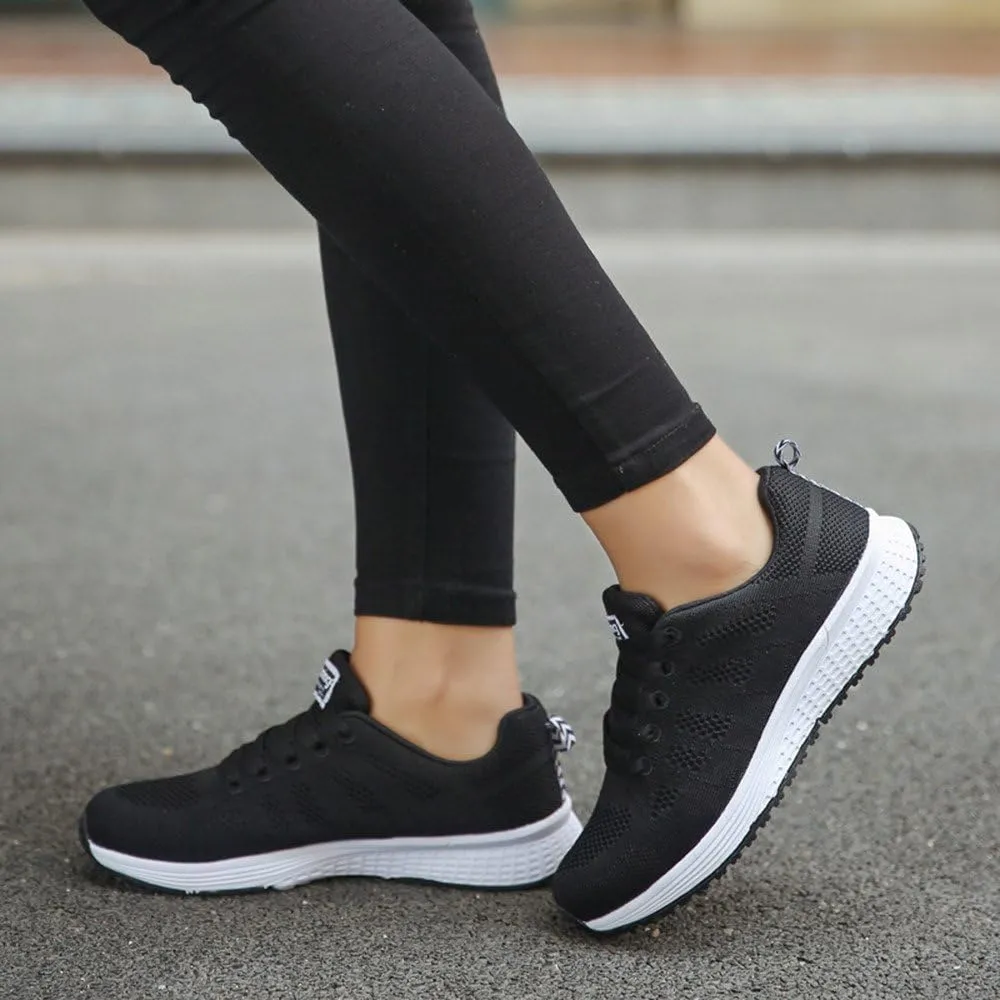 Arch Support Orthopedic Sneakers for Women Casual Lace Up Non Slip Walking Shoes Fashionable Glitter Sneakers