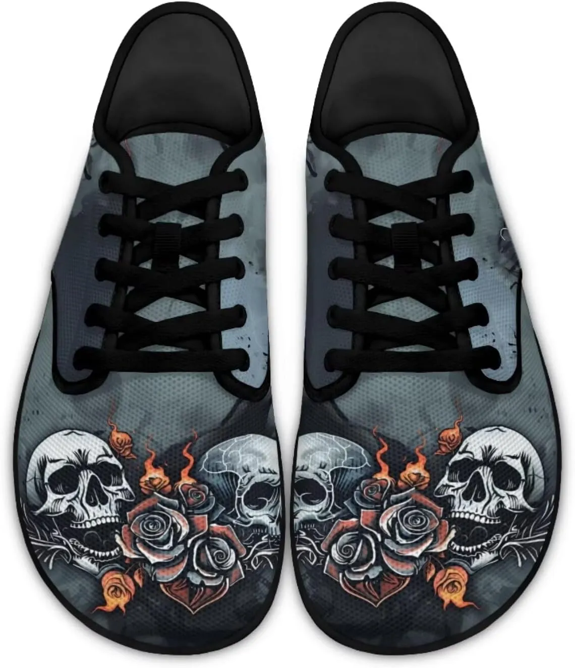 Binienty Lace Up Walking Sneakers for Women Men Zero Drop Sole Barefoot Shoes Wide Width Flats