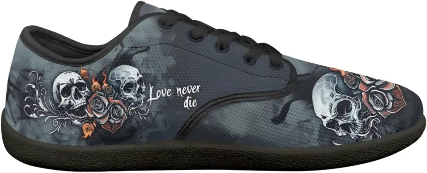 Binienty Lace Up Walking Sneakers for Women Men Zero Drop Sole Barefoot Shoes Wide Width Flats