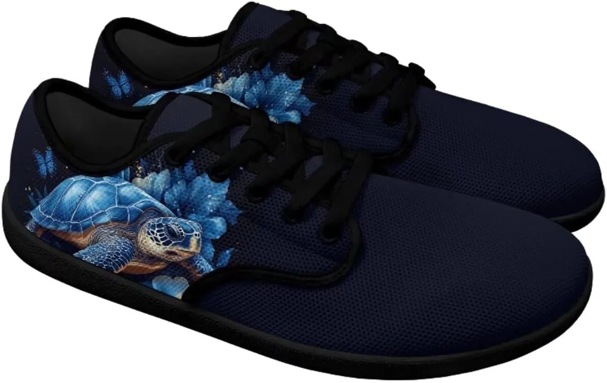 Binienty Womens Barefoot & Minimalist Shoe Stylish Running Shoes Lace-up Causal Travel Walking Flat Shoe