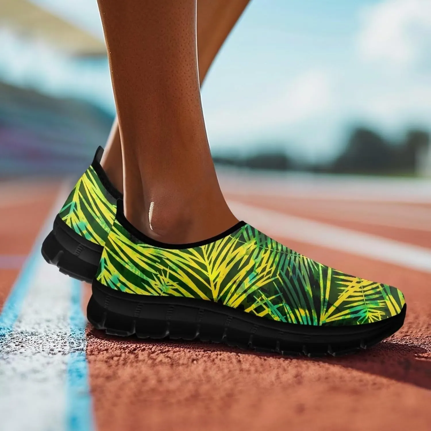 Binienty Women's Walking Shoes Arch Support Loafers Comfy Anti Skid Low-Cut Tennis Athletic Shoe