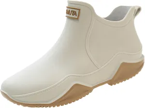 Botas de lluvia para hombres y mujeres, zapatos de goma, botas de lluvia clidas y modernas para mujeres, pesca, lavado de autos, cocina, exteriores, zapatos impermeables