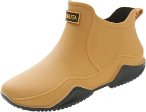 Botas de lluvia para hombres y mujeres, zapatos de goma, botas de lluvia clidas y modernas para mujeres, pesca, lavado de autos, cocina, exteriores, zapatos impermeables