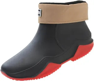 Botas de lluvia para hombres y mujeres, zapatos de goma, botas de lluvia clidas y modernas para mujeres, pesca, lavado de autos, cocina, exteriores, zapatos impermeables