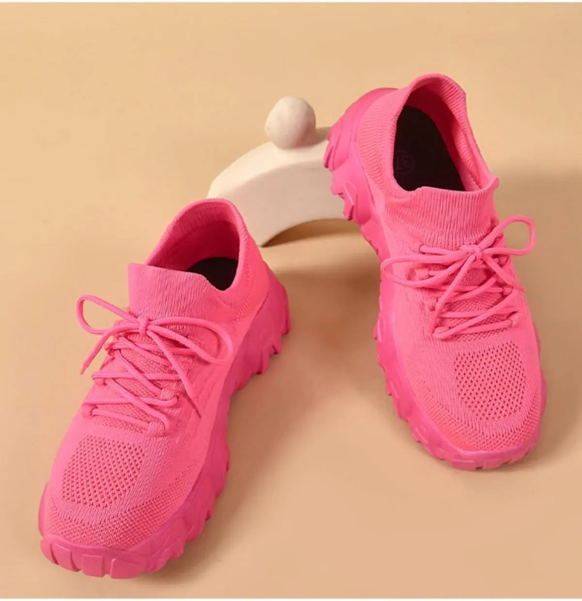 Breathable Mesh Y2K Chunky Platform Sneakers Height Increasing Comfort Support for Walking Running Travel Everyday Casual Wear Lightweight Stylish Design