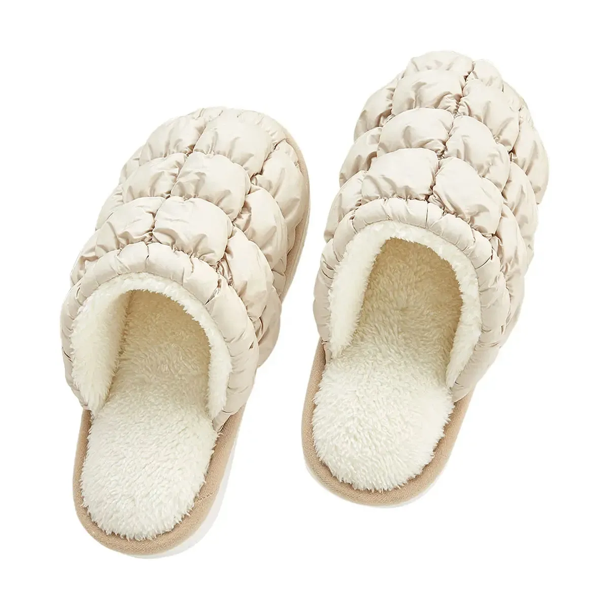 Bundle Up Slippers Beige
