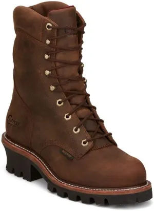 Chippewa Men's 59407 Super DNA 9" Steel Plain-Toe Waterproof Industrial Work Boots