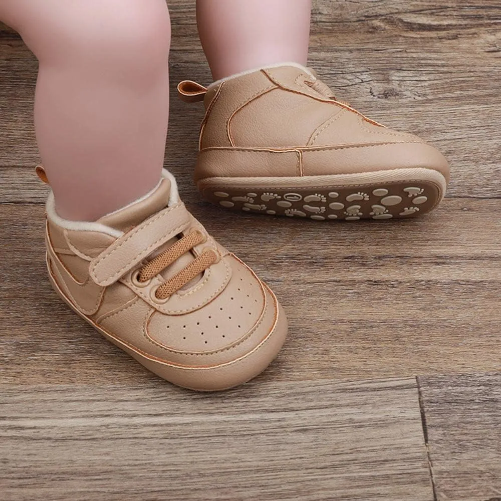 Clowora Unsex Baby Shoes Boys Girls Infant Sneakers Non-Slip Soft Rubber Sole Toddler Crib First Walker Lightweight Shoes