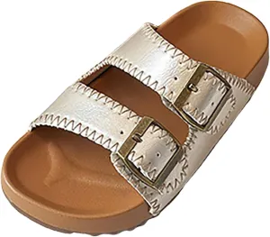 Comfortable Boys Kids Sandals Outdoor Shoes Girls Shoes Comfortable Soft Sole One Foot Wear Slippers Fashionable Thick Sole Casual Slippers