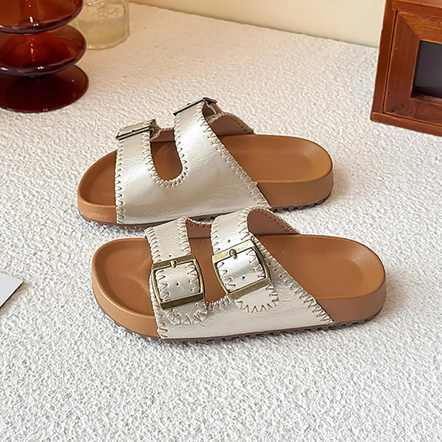 Comfortable Boys Kids Sandals Outdoor Shoes Girls Shoes Comfortable Soft Sole One Foot Wear Slippers Fashionable Thick Sole Casual Slippers