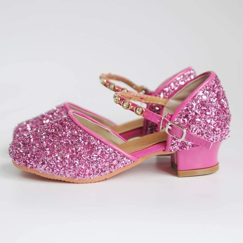 CsgrFagr Women's Prom Ballroom Latin Dance Shoes Square Dance Shoes Sandals Dressy Comfortable Wedges Women (Hot Pink, 8)