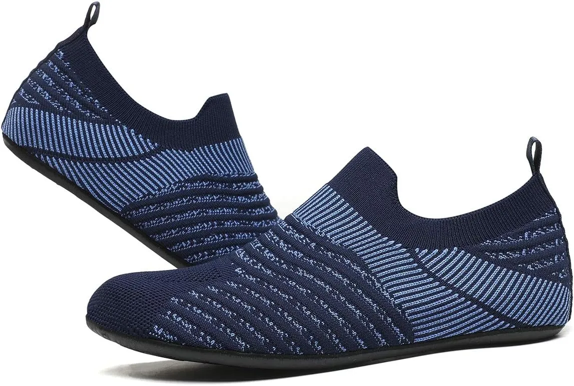ditont Non-Slip Indoor House Slippers Lightweight Comfortable Grip House Home Shoes for Men Women