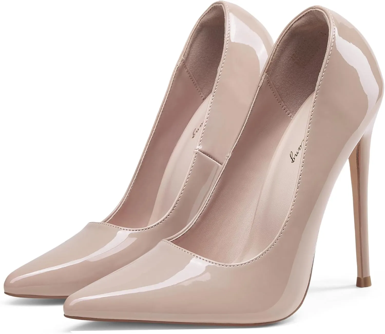 Elisabet Tang Women Pumps, Pointed Toe High Heel 4.7 inch/12cm Party Stiletto Heels Shoes Matte
