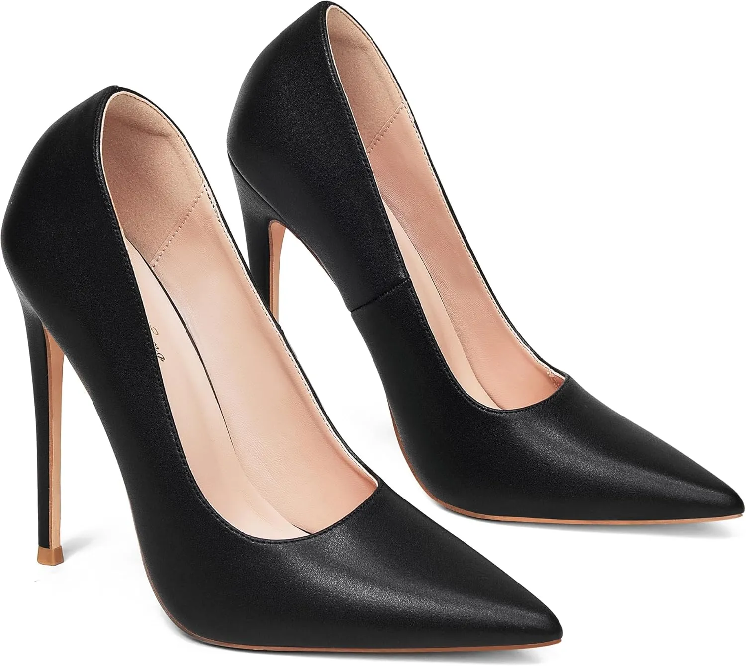Elisabet Tang Women Pumps, Pointed Toe High Heel 4.7 inch/12cm Party Stiletto Heels Shoes Matte