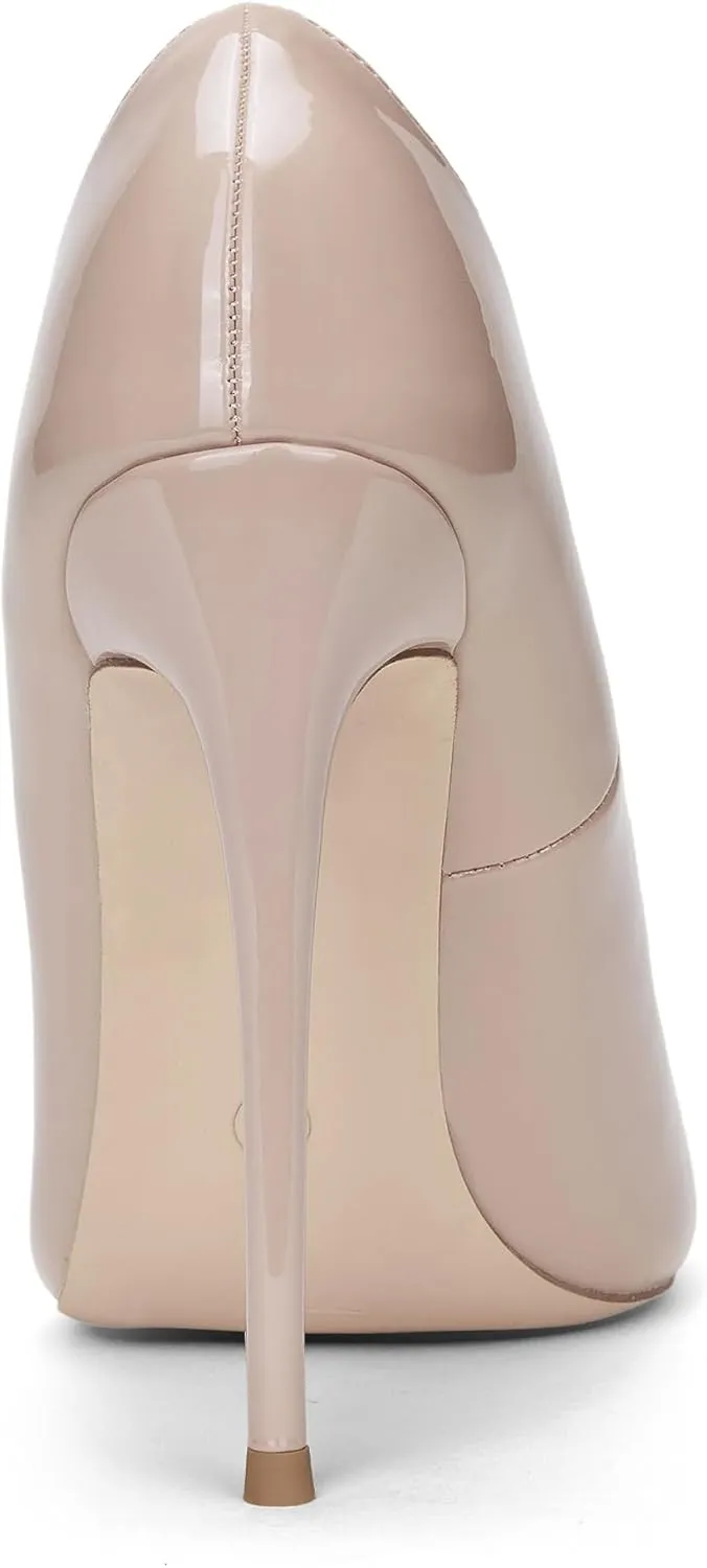 Elisabet Tang Women Pumps, Pointed Toe High Heel 4.7 inch/12cm Party Stiletto Heels Shoes Matte