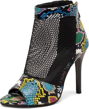 ForeMode Strappy Peep Toe Heeled Sandals for Women - Elegant and Comfortable Dress Shoes for Evening Party and Ballroom Dancing