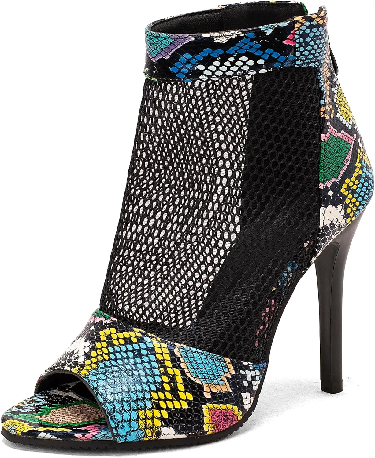 ForeMode Strappy Peep Toe Heeled Sandals for Women - Elegant and Comfortable Dress Shoes for Evening Party and Ballroom Dancing