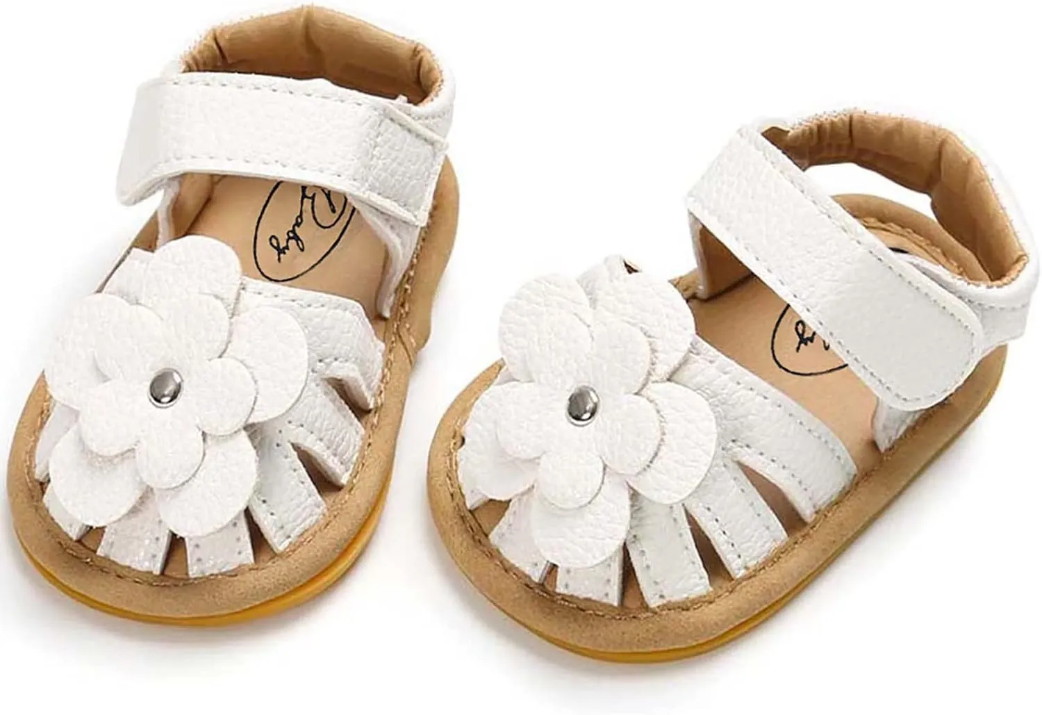 Girls Kids Flower Sandals Split Toe Flat Wide Shoes Baby Kids Ankle Strap Summer Fashion Comfy Shoes Leather Soft Comfy