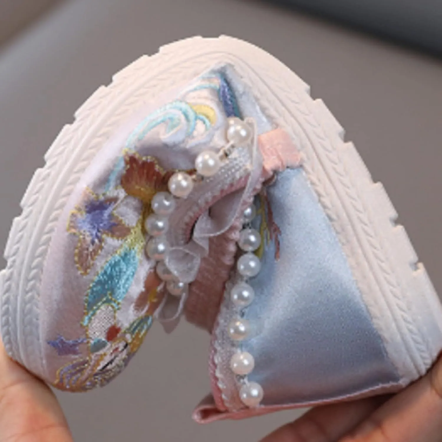 Girls Kids Pearl Princess Shoes Toddler Flat Wide Crb Sandals Summer Outdoor Dress Loafers Cute Ankle Trendy Shoes
