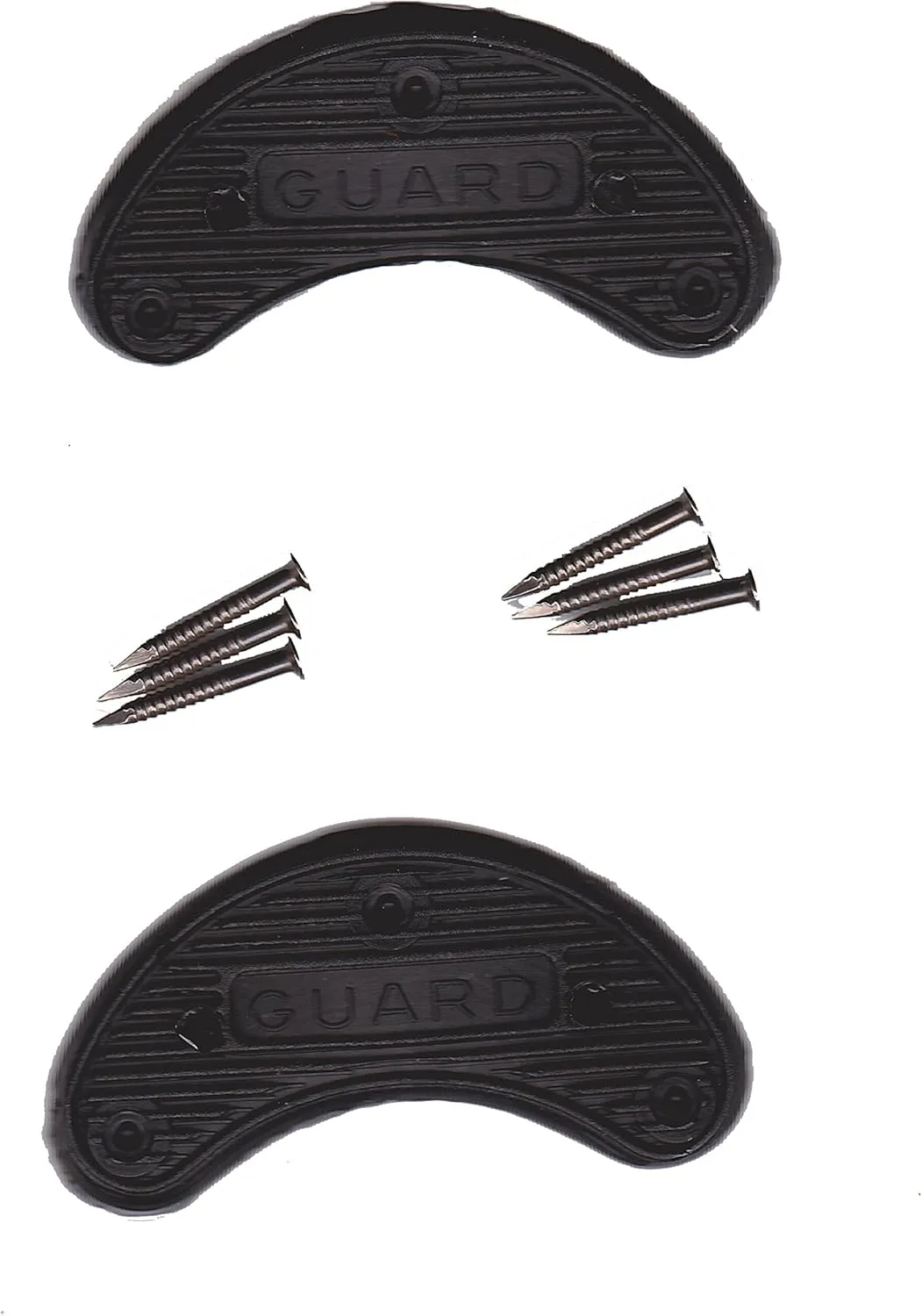 Guard Quality Heel and Toe Plates Polyurethane (Plastic) Taps Savers 1 Pair Self-Adhesive with Nails (Size 5)