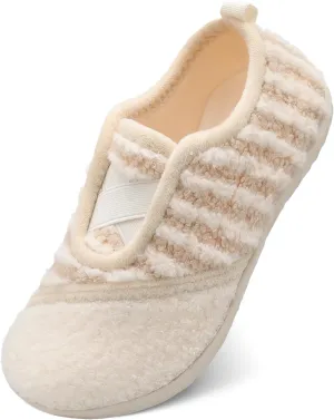 JIASUQI Womens Slippers Fuzzy Slip-on House Shoes Indoor Outdoor Slippers for Women