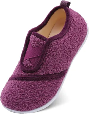 JIASUQI Womens Slippers Fuzzy Slip-on House Shoes Indoor Outdoor Slippers for Women