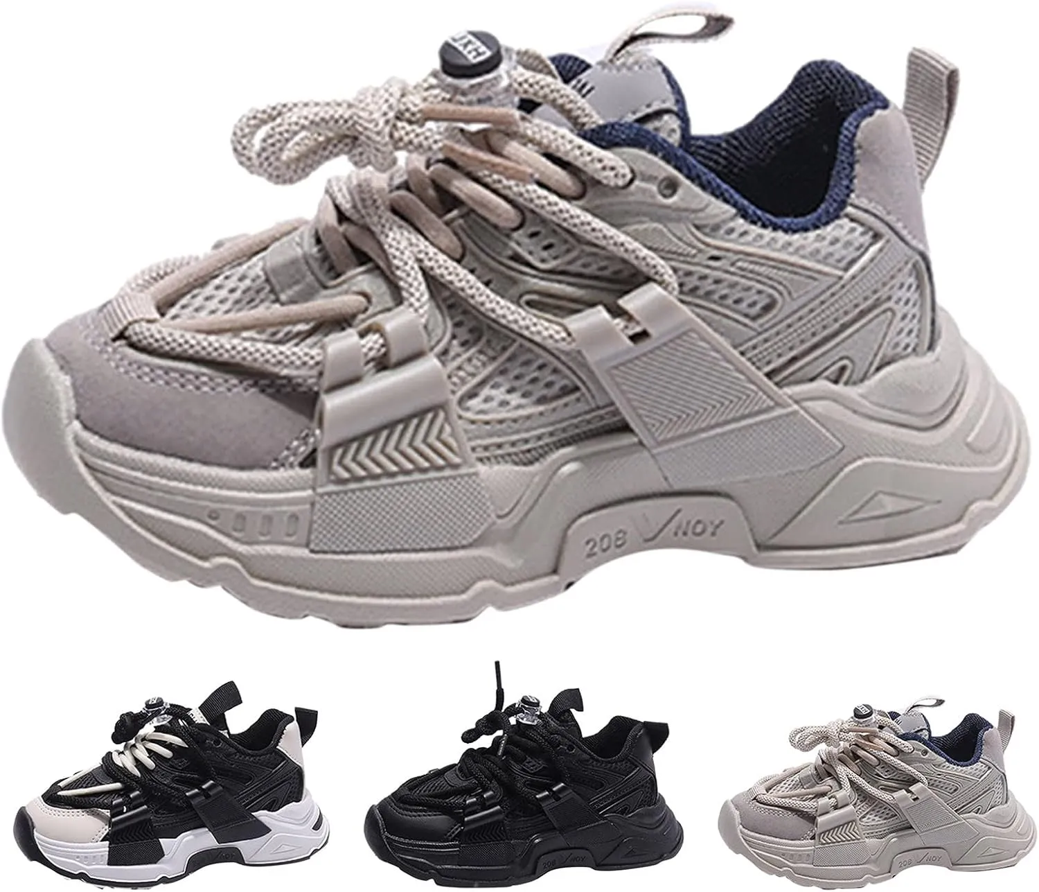 Kids Slip On Athletic Sneakers, Comfortable Running Shoes for Boys Girls Stylish Supportive Footwear for Kid Casual Shoe