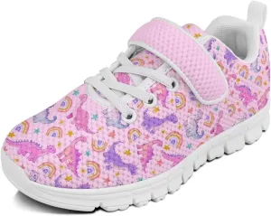 Kids Tennis Gym Shoes Slip On Sneakers Comfy Running Athletic Shoes