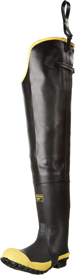LaCrosse Storm Hip 31 Mens Insulated Steel Toe Work Boots featuring Foam Insulation, Natural Rubber Construction, and Grippy Trac-Lite Outsole