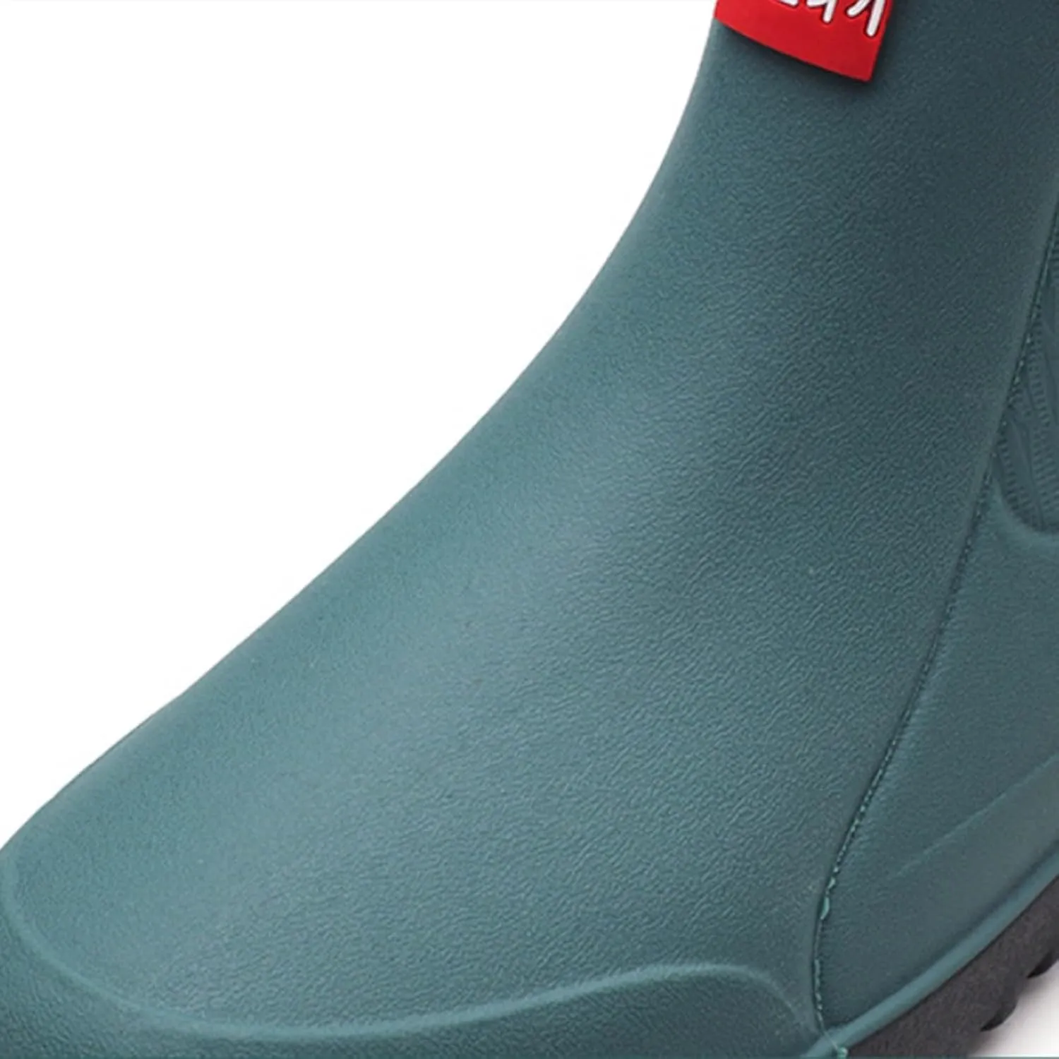 Men's Short Tube Slip On Rain Boots Outer Neoprene Boots Hiking Rain Boots Fishing Boots Water Proof Rain Boots
