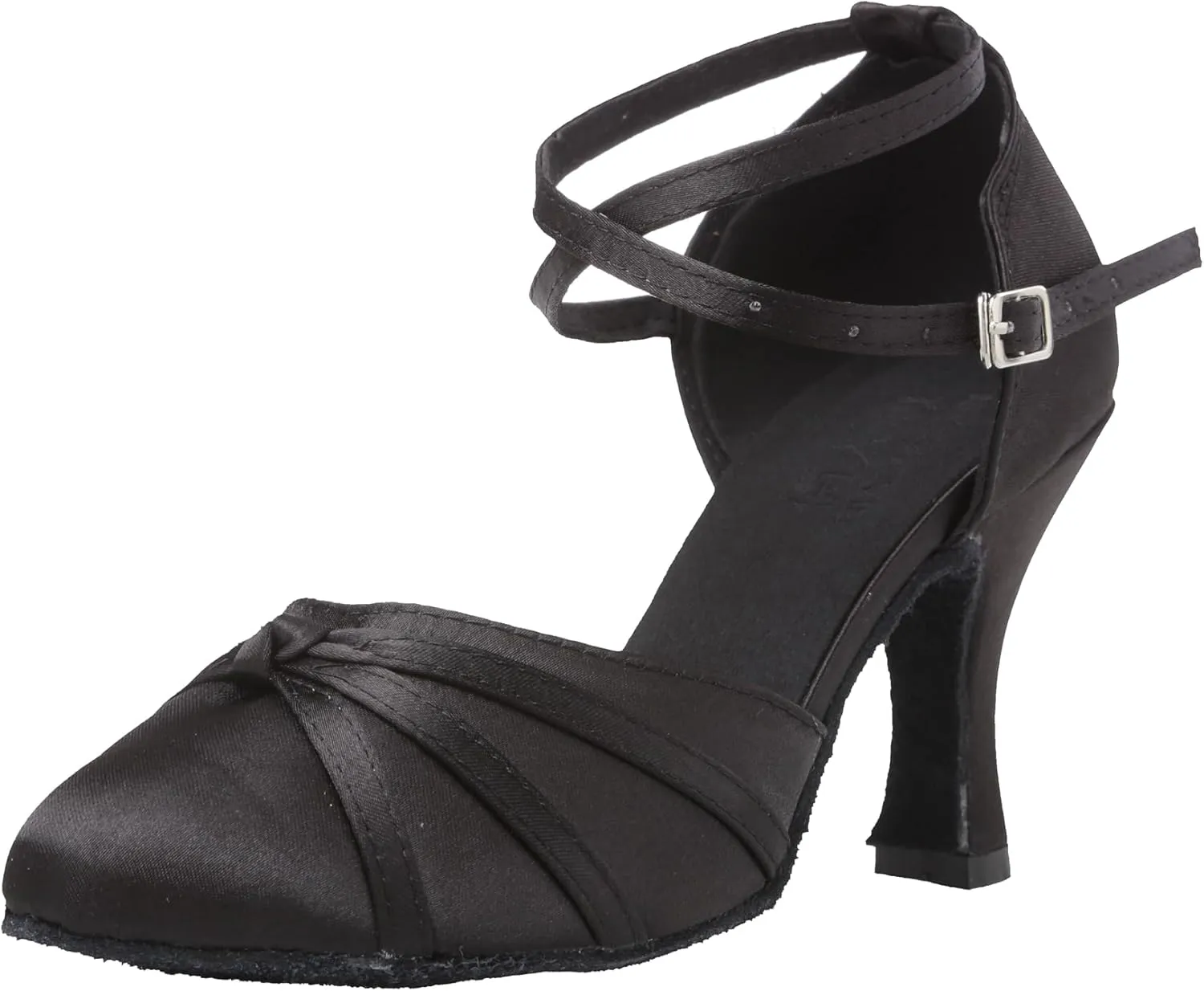 Minishion Women's Closed Toe Dance Heels Comfortable Ballroom Dancing Pumps