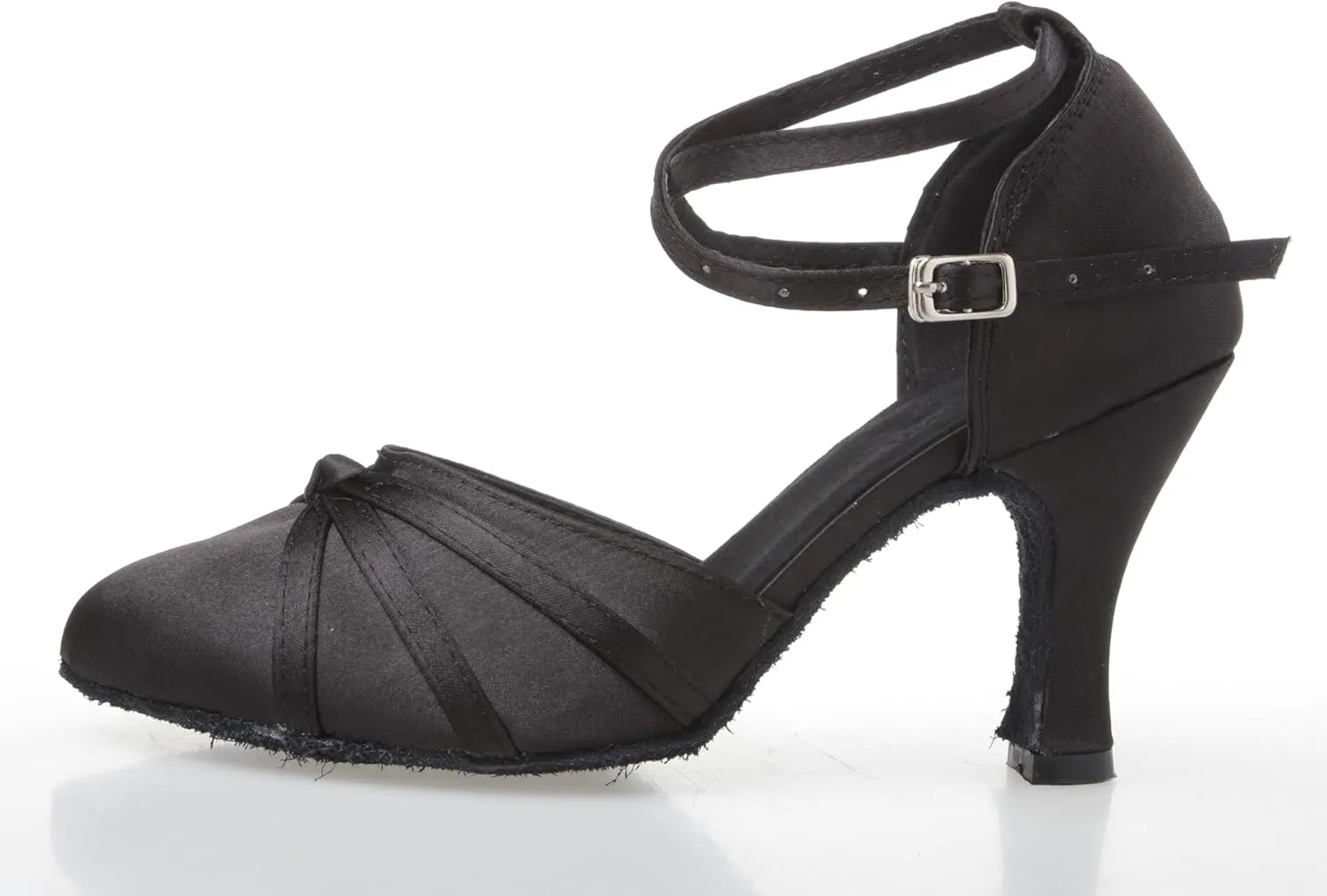 Minishion Women's Closed Toe Dance Heels Comfortable Ballroom Dancing Pumps