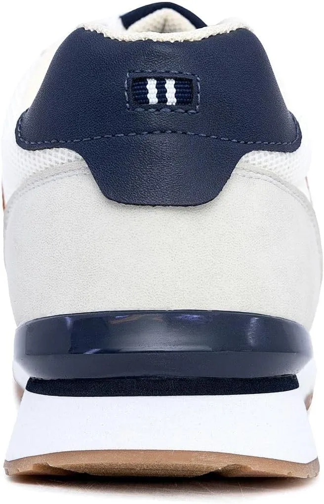 Nautica Men's Lace-Up Sneakers  Casual, Stylish, and Comfortable for Walking