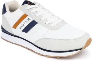 Nautica Men's Lace-Up Sneakers  Casual, Stylish, and Comfortable for Walking
