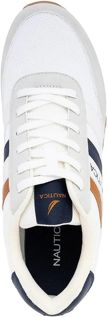 Nautica Men's Lace-Up Sneakers  Casual, Stylish, and Comfortable for Walking