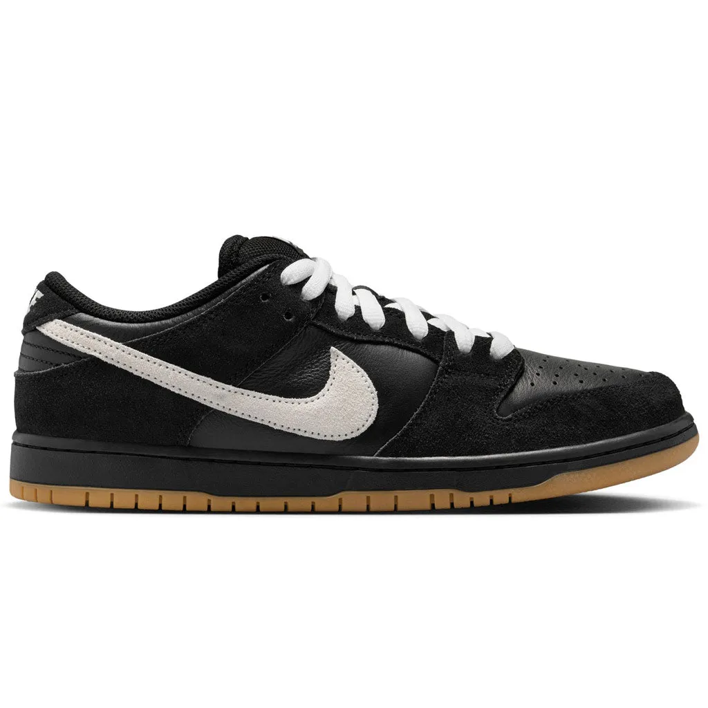 NIKE SB DUNK LOW PRO - BLACK/WHITE-GUM LIGHT BROWN