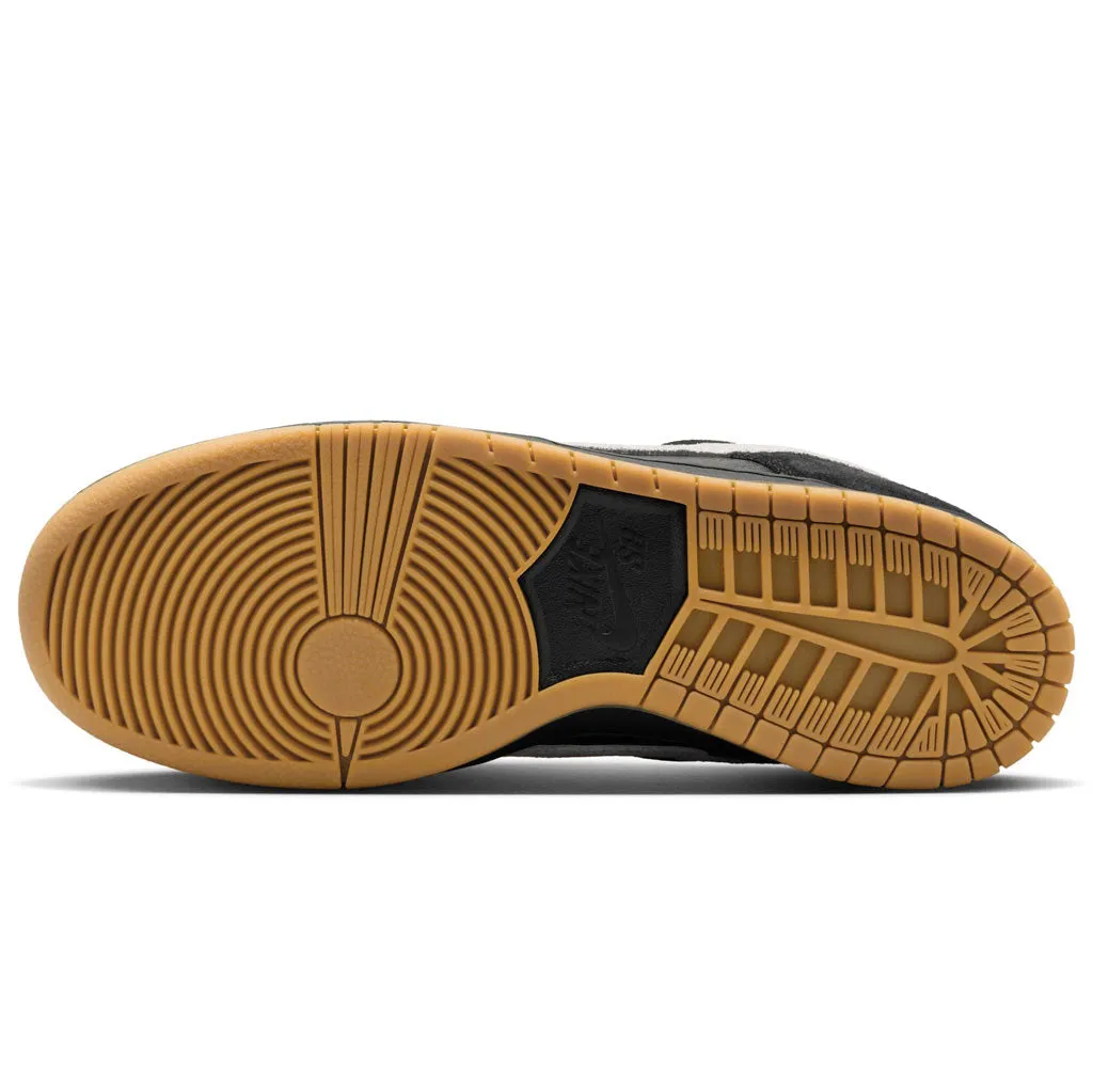 NIKE SB DUNK LOW PRO - BLACK/WHITE-GUM LIGHT BROWN