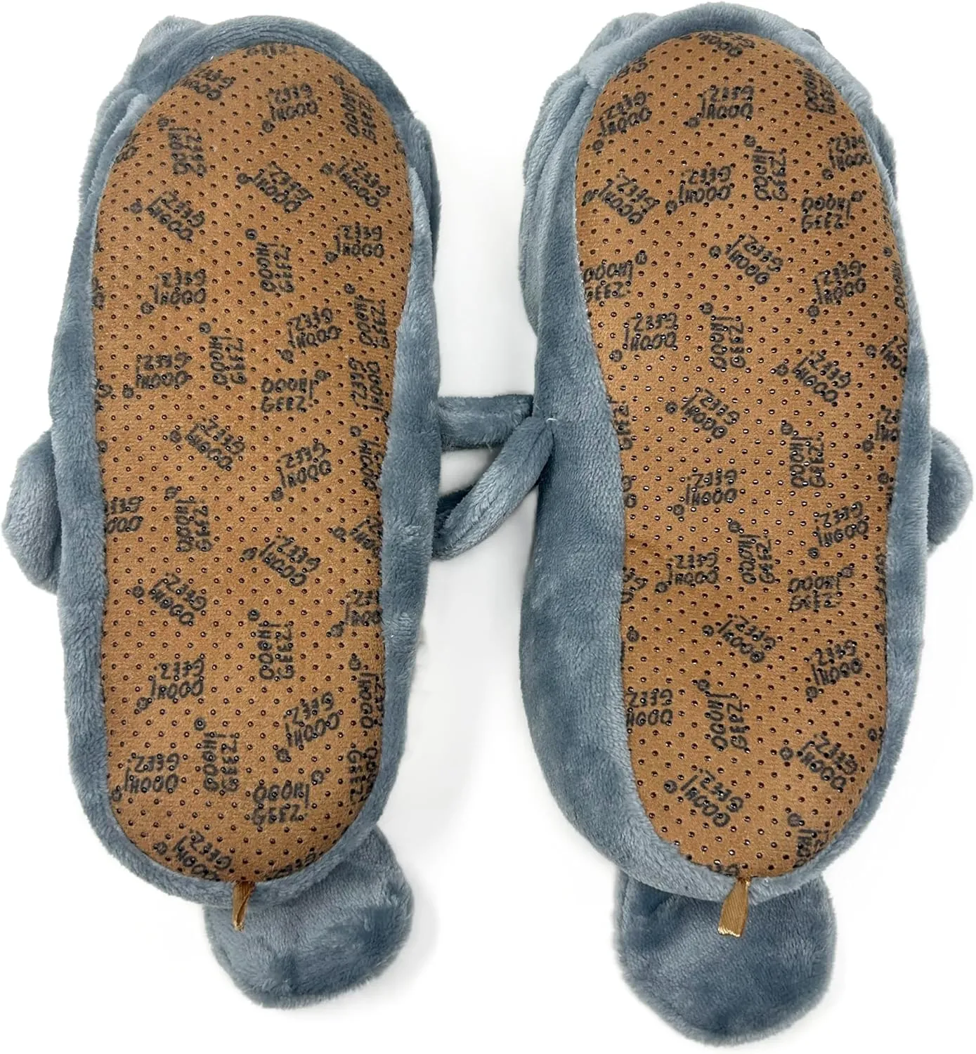 ooohyeah Womens Funny Fuzzy Animal Slippers, Cute Cozy Non-Slip House Slippers for Women, Manatee Splash