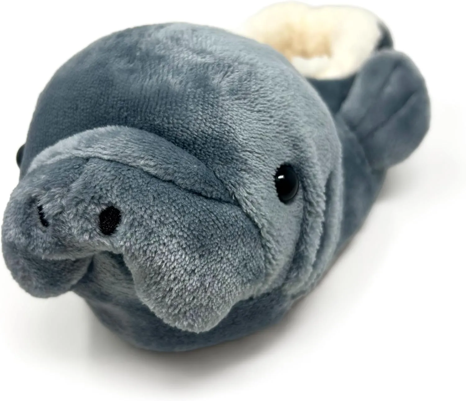 ooohyeah Womens Funny Fuzzy Animal Slippers, Cute Cozy Non-Slip House Slippers for Women, Manatee Splash