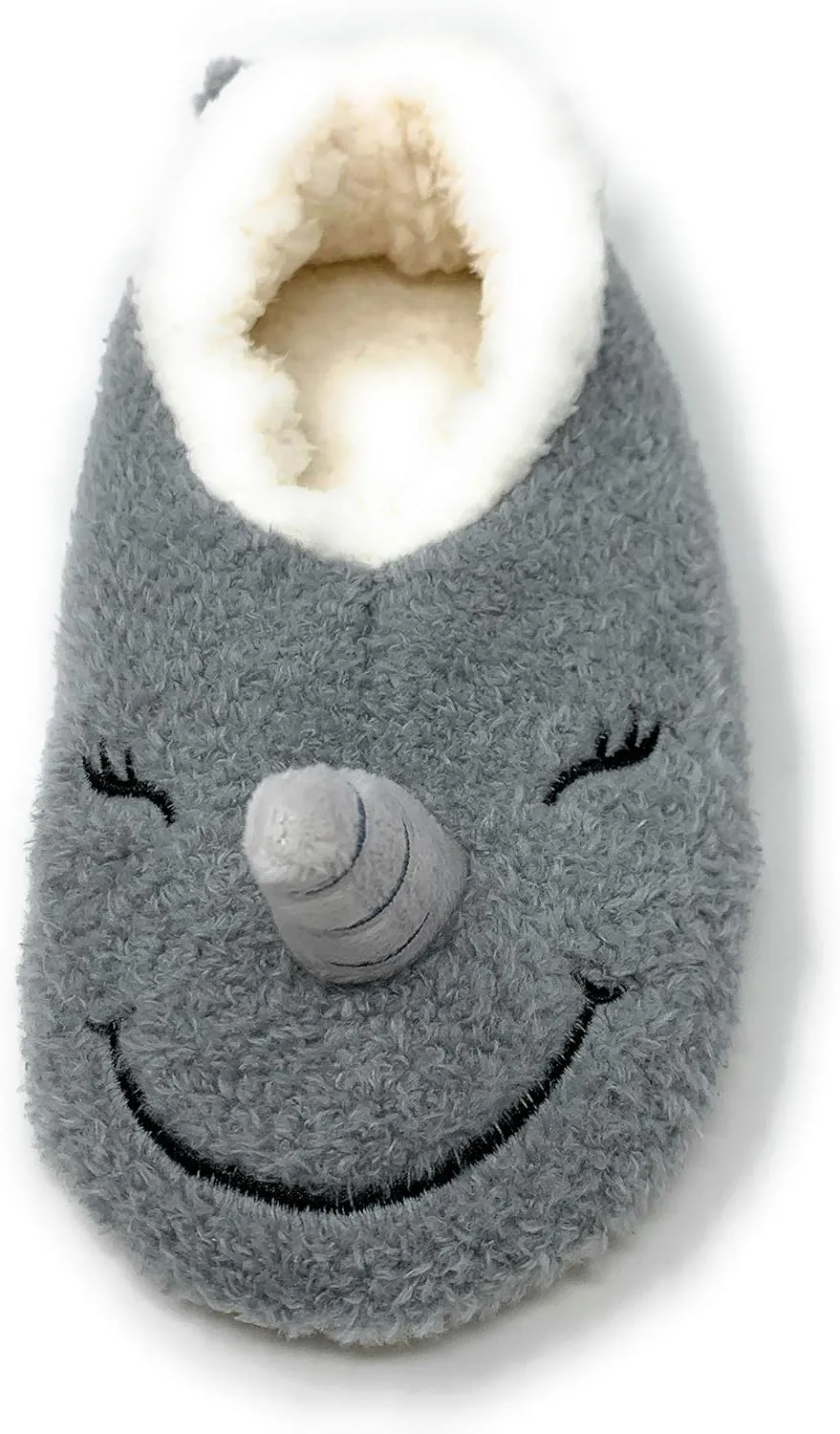 ooohyeah Womens Funny Fuzzy Animal Slippers, Cute Cozy Non-Slip House Slippers for Women, Manatee Splash