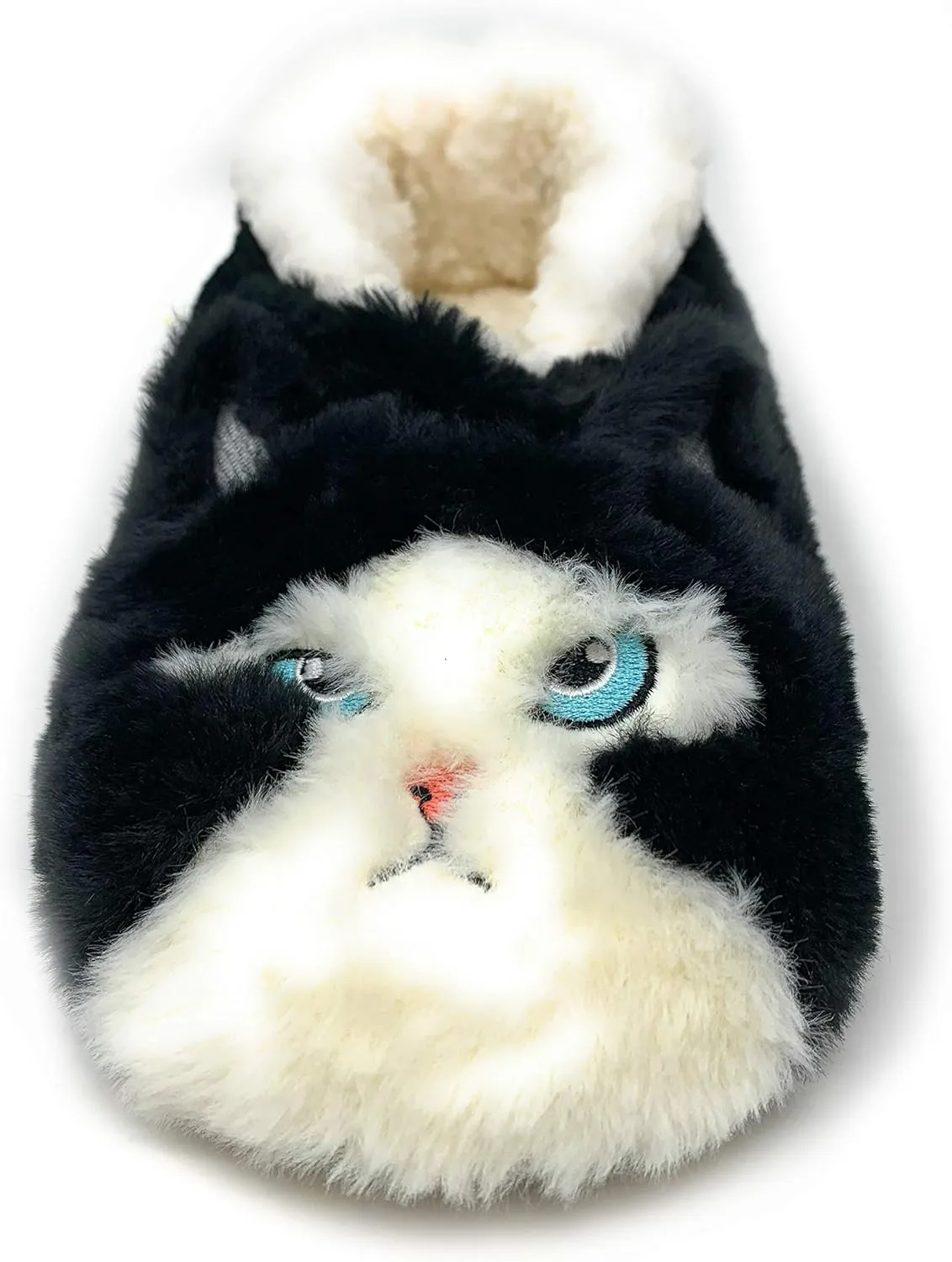 ooohyeah Womens Funny Fuzzy Animal Slippers, Cute Cozy Non-Slip House Slippers for Women, Manatee Splash