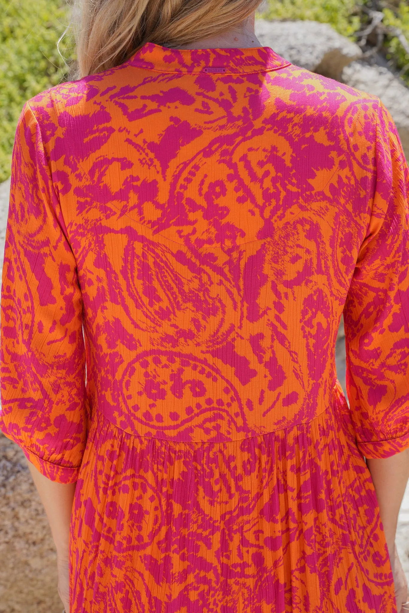 Orange & Pink Tie Dye Weekend Dress