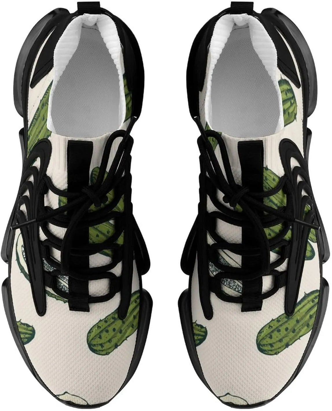 Pickles Vegan Mens Running Shoes Breathable Sneakers Non-Slip Sports Walking Shoe