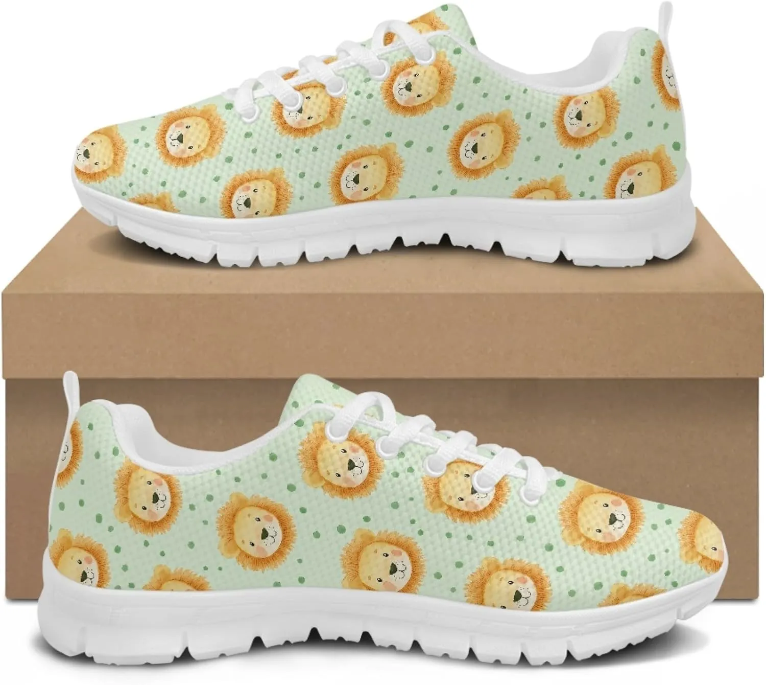 Running Shoes Trainer for Women Sports Causal Travel Sneaker Walking Low Heel Lace up Breathable Flexible Shoe