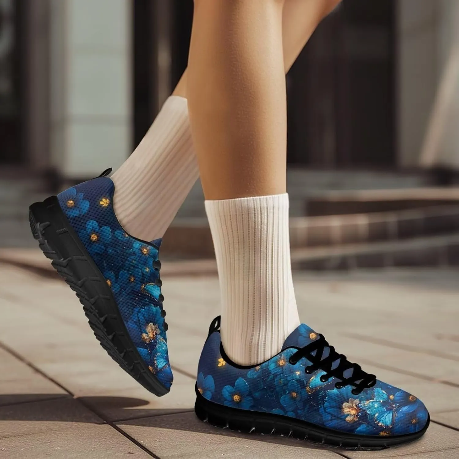 Shoes Women Cozy Low Cut Lace-Up Tennis Athletic Sneakers Breathable Workout Lightweight Outdoor Exercise Walking Shoes for Ladies US 5-12