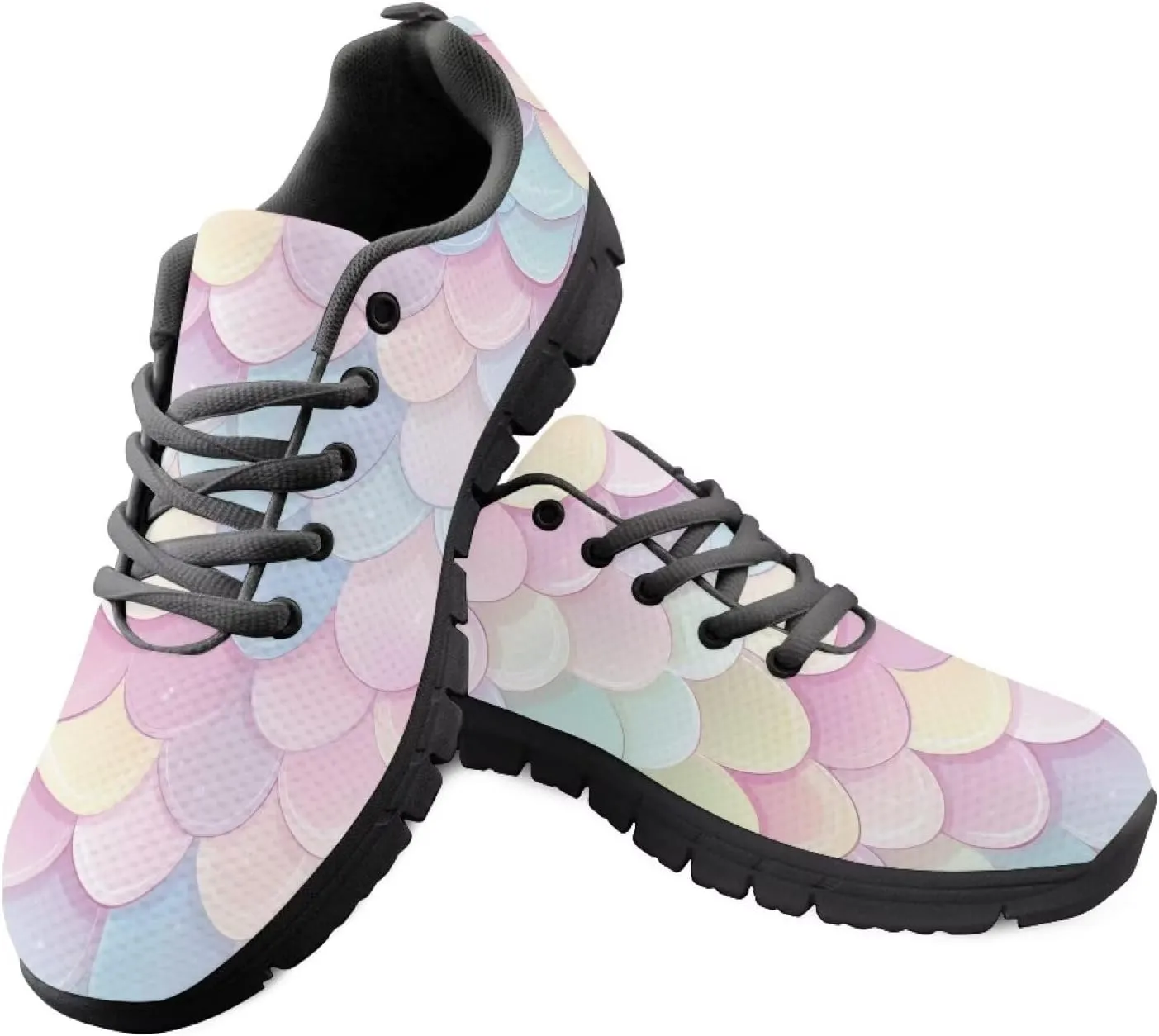 Sneakers Women Comfortable Non-Slip Tennis Hiking Shoes for Women Breathable Lace Up Workout Holiday Running Sneakers US 5-12