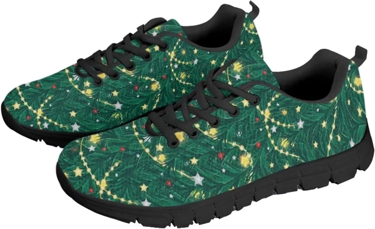 Sneakers Women Print Shoes Flat Comfortable Lace Up Low-Top Running Workout Shoes Women Anti-Slip Sport Outdoor Hiking Sneakers Ladies US 5-12