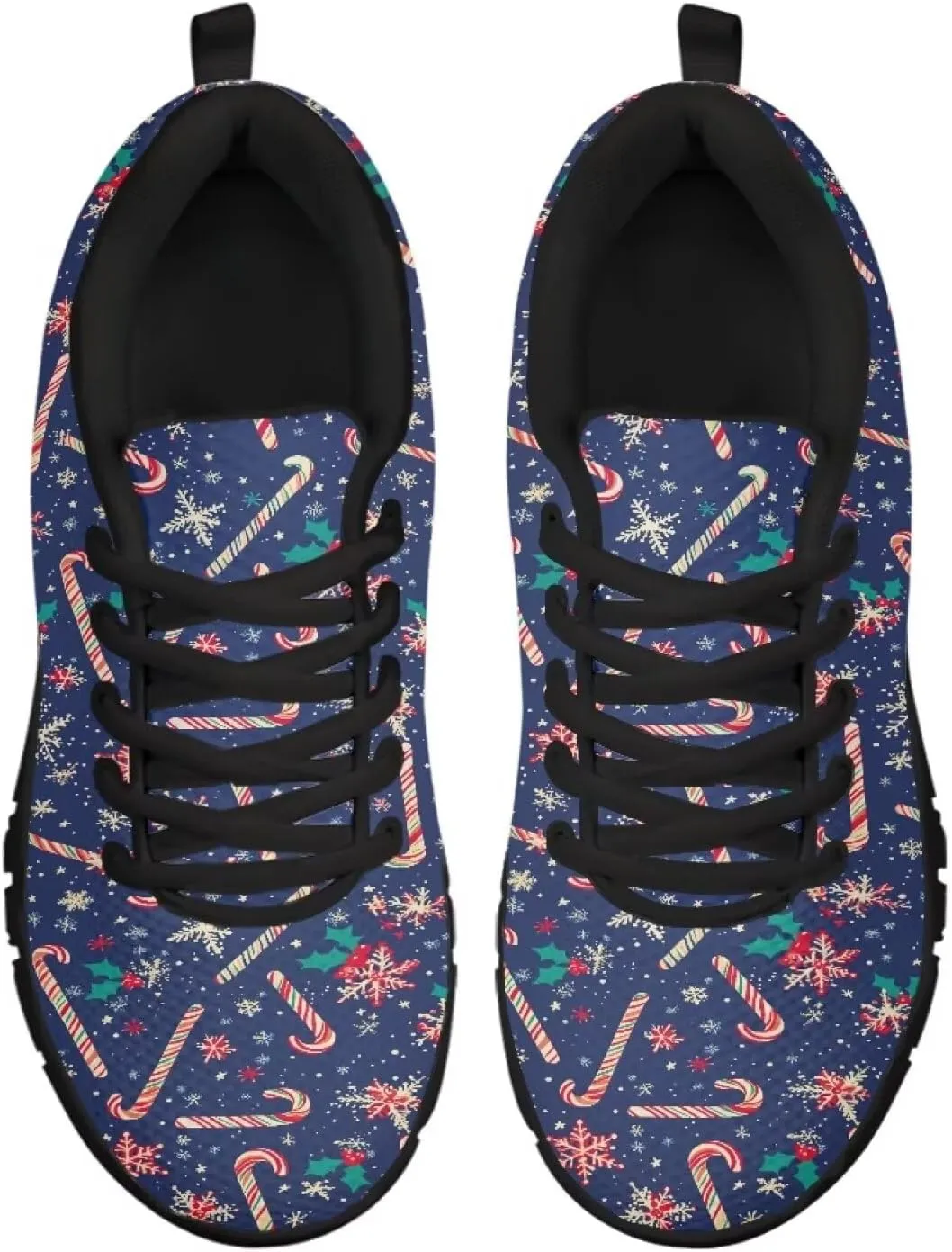 Sneakers Women Print Shoes Flat Comfortable Lace Up Low-Top Running Workout Shoes Women Anti-Slip Sport Outdoor Hiking Sneakers Ladies US 5-12