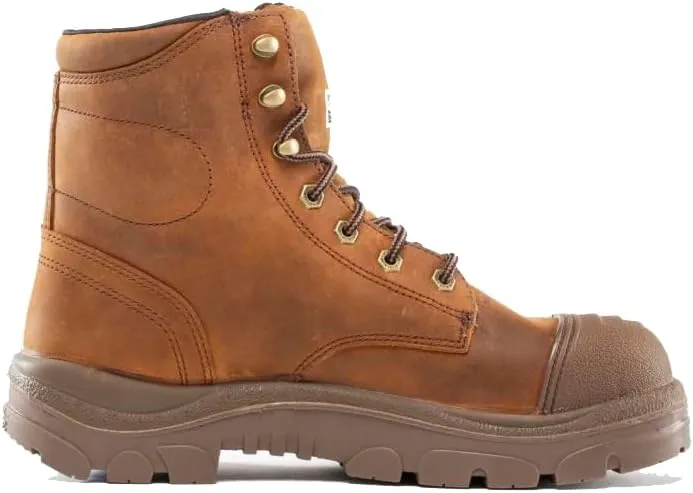 Steel Blue Men's Argyle Scuff Steel Toe Safety Boot, Brown